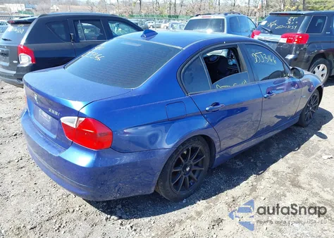 2007 BMW 328I из США, поврежденный, VIN WBAVA37567NL15613